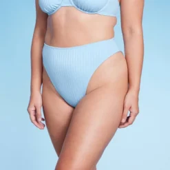 Women's Ribbed High Leg Cheeky High Waist Bikini Bottom - Wild Fable™ 19 Women's Ribbed High Leg Cheeky High Waist Bikini Bottom - Wild Fable™ -Wild Fable GUEST 94b31c2a 5dd6 4ee1 8a1b baf052234542