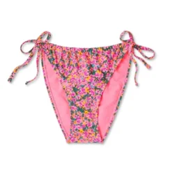 Women's Side-Tie Cheeky Bikini Bottom - Wild Fable™ Pink Floral Print 13 Women's Side-Tie Cheeky Bikini Bottom - Wild Fable™ Pink Floral Print -Wild Fable GUEST 96d74876 9afb 4780 b3a8 e2115c4d8b30