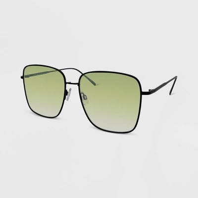 Women's Solid Metal Oversized Square Sunglasses - Wild Fable™ Black 3 Women's Solid Metal Oversized Square Sunglasses - Wild Fable™ Black