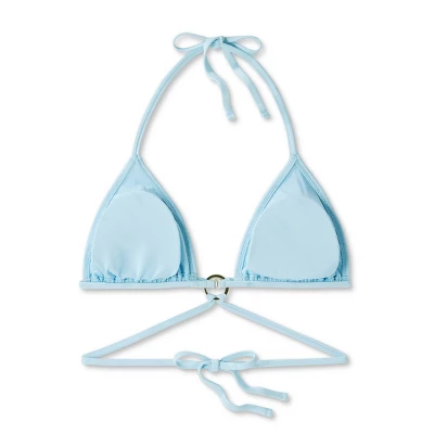 Women's Ring Front Strappy Triangle Bikini Top - Wild Fable™ 12 Women's Ring Front Strappy Triangle Bikini Top - Wild Fable™ - Image 10