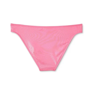 Women's Cheeky Bikini Bottom - Wild Fable™ Pink Shine 8 Women's Cheeky Bikini Bottom - Wild Fable™ Pink Shine - Image 6