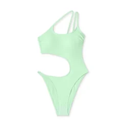 Women's One Shoulder Cut Out One Piece Swimsuit - Wild Fable™ Light Green -Wild Fable GUEST a0fa35e7 6cf3 4ce4 a7b9 eccdfa004996