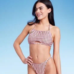 Women's Cut Out High Neck Bikini Top - Wild Fable™ Multi Check Print 16 Women's Cut Out High Neck Bikini Top - Wild Fable™ Multi Check Print -Wild Fable GUEST a69dca72 250c 458a b6cd 222df6076fc8