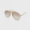 Women's Solid Plastic Metal Aviator Combo Sunglasses - Wild Fable™ Beige Nude -Wild Fable GUEST a95fe582 aa26 4fa1 83c9 fda8baa319e6