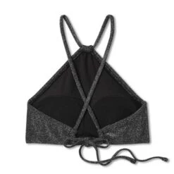 Women's High Next Halter Bralette Bikini Top - Wild Fable™ Black Lurex -Wild Fable GUEST ac245152 e46b 4fdd 9575 830dad9109e4