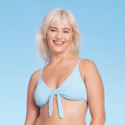 Women's Tie-Front Pique Textured Bralette Bikini Top - Wild Fable™ -Wild Fable GUEST b39ab413 6275 4813 afb9 6f56a8090c81