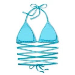 Women's Foil Triangle Bikini Top - Wild Fable™ Teal Green -Wild Fable GUEST b65cb6b9 54cb 4799 acf9 d4ded5bdc0c3