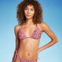Women's Crochet Trim Triangle Bikini Top - Wild Fable™ Pink Floral Print 15 Women's Crochet Trim Triangle Bikini Top - Wild Fable™ Pink Floral Print -Wild Fable GUEST bbc6ad14 4d6a 433d a596 a1322750789c