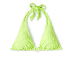 Women's Daisy Textured Ring Front Triangle Bikini Top - Wild Fable™ Green -Wild Fable GUEST bf9b7100 147f 4607 a338 f45315534a52