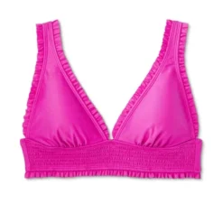 Women's Smocked Detail Longline Bikini Top - Wild Fable™ Purple -Wild Fable GUEST c419b826 f91b 4384 ae1b 1244ec614f5f