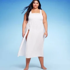 Women's Smocked High Slit Convertible Cover Up Dress - Wild Fable™ -Wild Fable GUEST c45df215 bfa4 4f53 8845 a95cc6096cc9