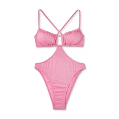 Women's Cut Out One Piece Swimsuit - Wild Fable™ Pink Lurex 11 Women's Cut Out One Piece Swimsuit - Wild Fable™ Pink Lurex -Wild Fable GUEST c67d1a84 af54 43b9 aea3 5f7d1c0bb3b6
