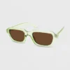 Women's Crystal Plastic Square Sunglasses - Wild Fable™ Lime Green -Wild Fable GUEST cb03354d 94cb 46e0 ae25 5905f8e0627a