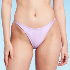 Women's Side Tab High Leg Cheeky Bikini Bottom - Wild Fable™ Shiny Light Purple 15 Women's Side Tab High Leg Cheeky Bikini Bottom - Wild Fable™ Shiny Light Purple -Wild Fable GUEST ce65d285 d1ae 4fe5 b711 a3b9b598342f