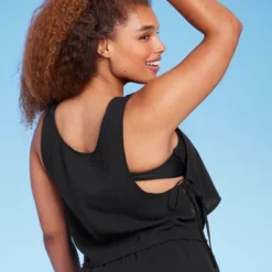 Women's Side-Tie Cover Up Cropped Tank Top - Wild Fable™ -Wild Fable GUEST ceb63246 8140 4576 8d4c acaa8dba1722