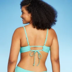 Women's Ruched Drawstring Front Bralette Bikini Top - Wild Fable™ -Wild Fable GUEST d0b657f5 abd0 4908 b197 561c729c54cd