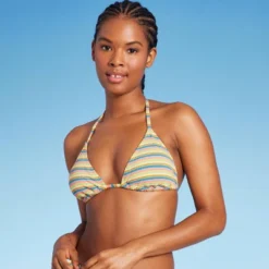 Women's Ribbed Triangle Bikini Top - Wild Fable™ Blue/Green/Pink Striped 8 Women's Ribbed Triangle Bikini Top - Wild Fable™ Blue/Green/Pink Striped -Wild Fable GUEST d3ef2998 fc07 4f0d b6d2 0571a54da98a