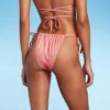 Women's Side-Tie Adjustable High Leg Bikini Bottom - Wild Fable™ Pink Lurex 1 Women's Side-Tie Adjustable High Leg Bikini Bottom - Wild Fable™ Pink Lurex -Wild Fable GUEST d56836b4 0773 41cf 9a71 81bc37b7466d