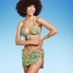 Women's Triangle Wrap Bikini Top - Wild Fable™ Multi Floral Print -Wild Fable GUEST d6ae3803 183c 4569 ac02 90f834b497c9