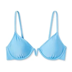 Women's V-Front Underwire Bikini Top - Wild Fable™ Bright Blue -Wild Fable GUEST deffaa0e 0198 4c11 96e6 4fd6ae3df415