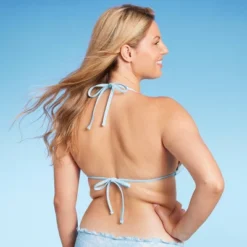 Women's Lace Detail Triangle Bikini Top - Wild Fable™ Blue 12 Women's Lace Detail Triangle Bikini Top - Wild Fable™ Blue -Wild Fable GUEST ef5378b5 46a3 4daa a29b 5f09ec9fb198