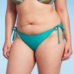 Women's Side-Tie Cheeky Bikini Bottom - Wild Fable™ Green -Wild Fable GUEST efe6a010 1959 41ce 86f5 53ac5d7a308b