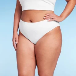 Women's Ribbed Scoop Front High Leg Cheeky Bikini Bottom - Wild Fable™ -Wild Fable GUEST f20e05ee b008 43bd 8eb0 368dc6bd344f