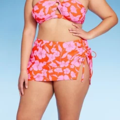 Women's Cinch Side Skirt Cover Up - Wild Fable™ Orange/Pink Tropical Print 13 Women's Cinch Side Skirt Cover Up - Wild Fable™ Orange/Pink Tropical Print -Wild Fable GUEST f465aafc dd5d 468a a3c1 9c4b5ba2b81c