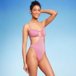 Women's Cut Out One Piece Swimsuit - Wild Fable™ Pink Lurex 13 Women's Cut Out One Piece Swimsuit - Wild Fable™ Pink Lurex -Wild Fable GUEST f4f3e4fb f344 4c78 af4b c2b9db758ec0