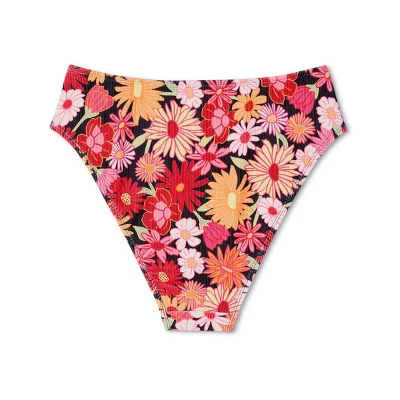 Women's Ribbed High Waist High Leg Cheeky Bikini Bottom - Wild Fable™ 8 Women's Ribbed High Waist High Leg Cheeky Bikini Bottom - Wild Fable™ - Image 6