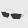 Women's Narrow Rimless Rectangle Cateye Sunglasses - Wild Fable™ Gold -Wild Fable GUEST fc72aaa3 3657 41c3 b8c4 fed32c190e5d
