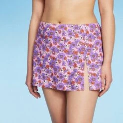 Women's Side-Slit Skirt Swimsuit Cover Up - Wild Fable™ Purple Floral Print 10 Women's Side-Slit Skirt Swimsuit Cover Up - Wild Fable™ Purple Floral Print -Wild Fable GUEST fe99e684 895a 494d aeaa 0b3c5212dbec